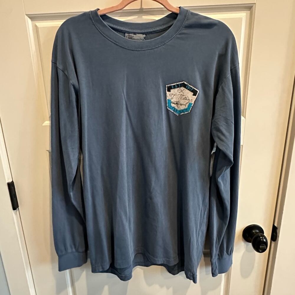 NWT Tribe Medium St Thomas Stay Salty Vintage Wash LS Shirt Beach Surf